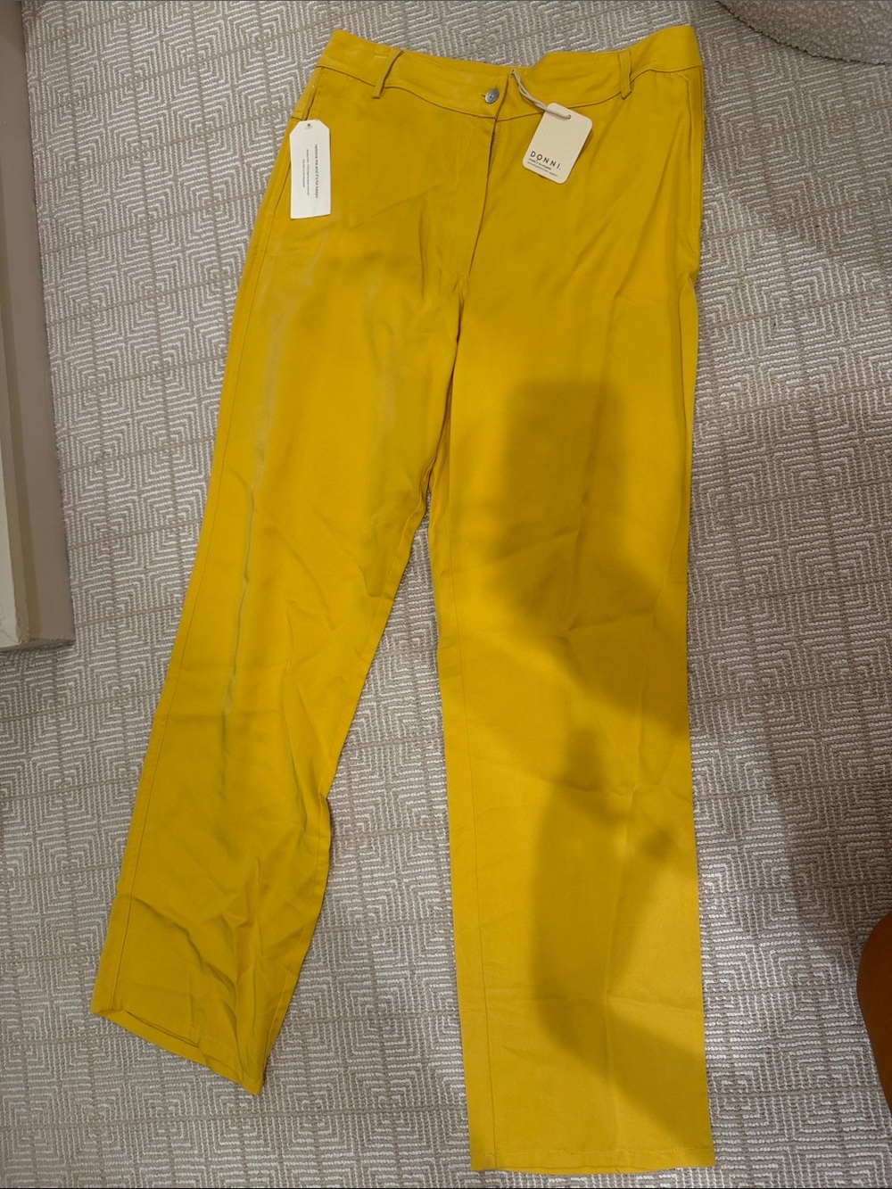 DONNI. Men’s Mustard Yellow Chinos